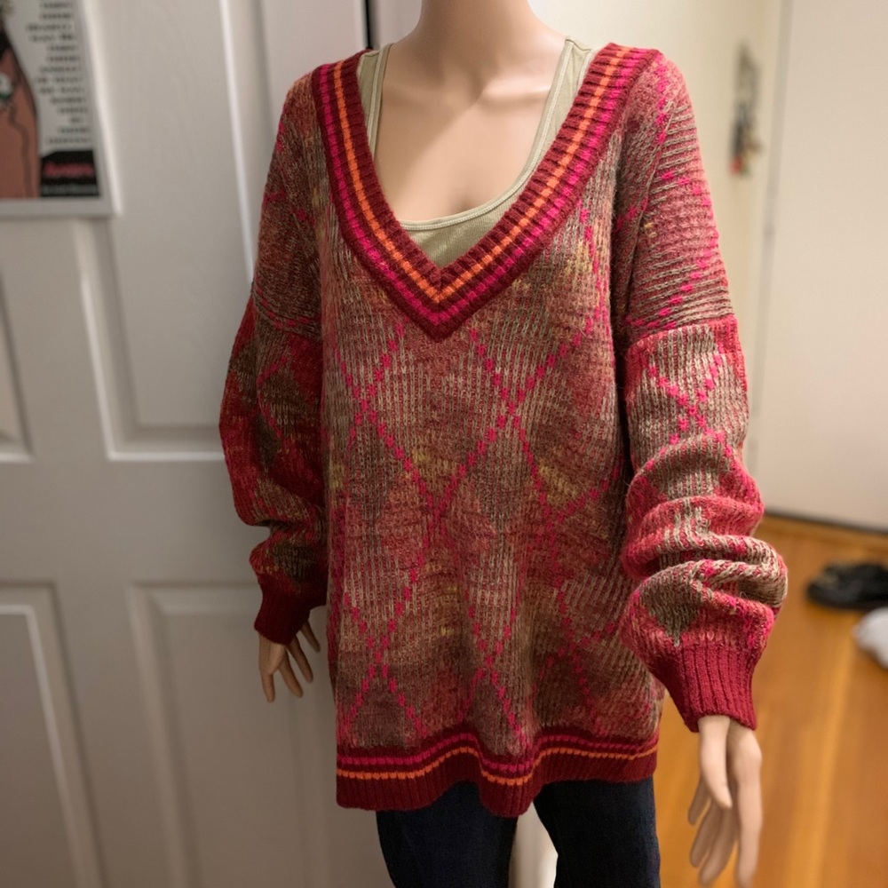 Free People Silverstone Tunic Rare Pink/RoseNWT XL